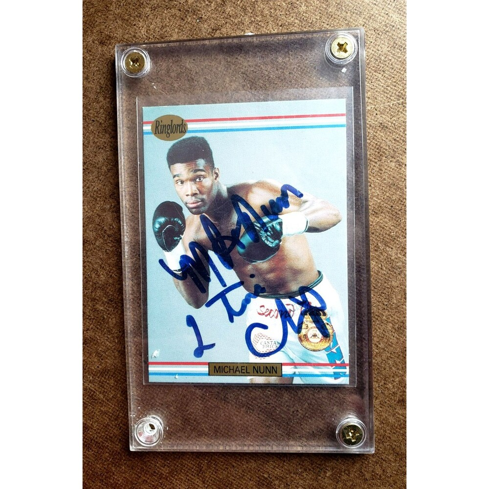 1991 Ringlords MICHAEL NUNN  WBA & IBF MIDDLEWEIGHT TITLE CHAMP! Boxing Card #24